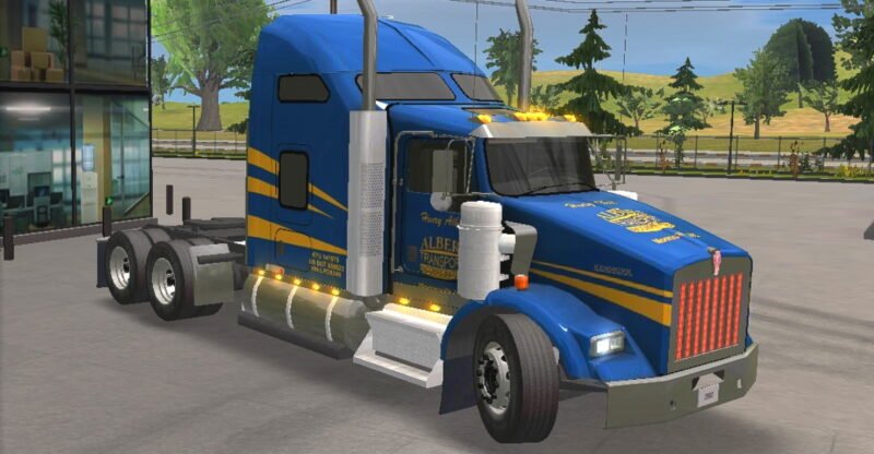 Kenworth T800 skin Albert Transport - Skins Truck Simulator Ultimate